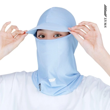 Khăn trùm đầu ninja SWAT F3 có vành, dài phủ cổ, vải thoáng mát, chống bụi nắng, logo phản quang - chỉ 66.000₫