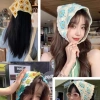 Khăn trùm đầu nữ dệt kim đa màu sắc ren, giao hàng địa phương, giá 36.850 đồng 2