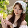 Khăn trùm đầu nữ dệt kim đa màu sắc ren, giao hàng địa phương, giá 36.850 đồng 6