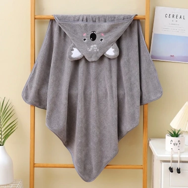Khăn ủ quấn bé BeeOn 80x80cm Khăn tắm choàng mũ thú, mềm mại thấm hút, chỉ 90.000 VND 10