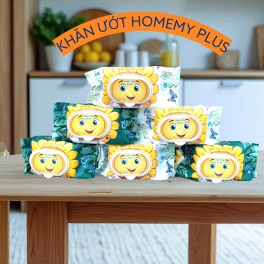 Khăn ướt Baby LUCK 650g 17x20cm không mùi, vải bi dày dặn - Thùng 15 gói, giá sỉ 77.000₫