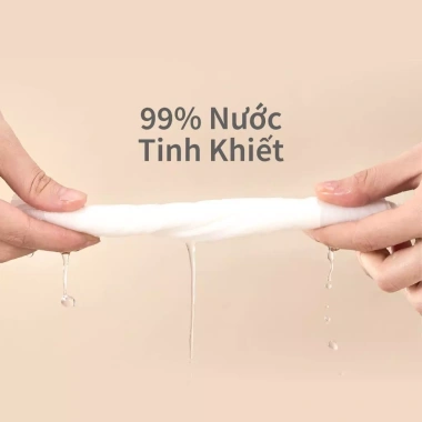 Khăn Ướt Bé MOOIMOM x mugu 99% Nước Tinh Khiết EDI 80 tờ Gói 5-10-18 Giá 239k 3