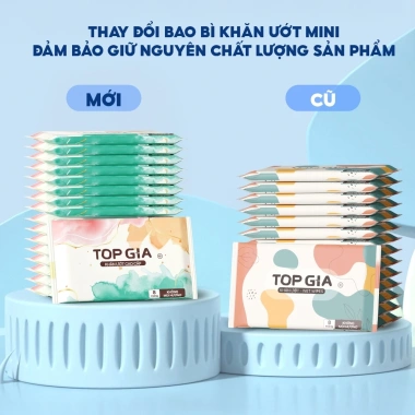 Khăn ướt bỏ túi mini top gia nhỏ gọn không kích ứng da an toàn giá 23.000 2 Khăn ướt bỏ túi mini top gia nhỏ gọn không kích ứng da an toàn giá 23.000 2