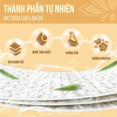 Khăn ướt Bông Sen Vàng cho bé - 100 tờ, không parabens, thương hiệu uy tín, giảm giá 95.000 VND