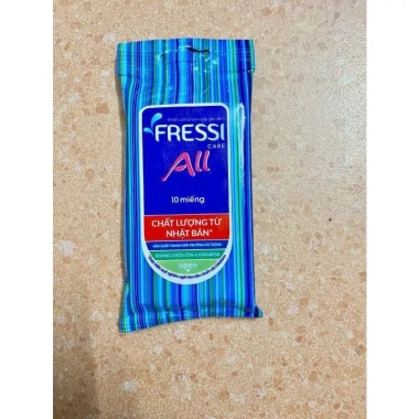 Khăn ướt du lịch bỏ túi Diana Fressi Care 10 gói - Giá ưu đãi 55.000 VND