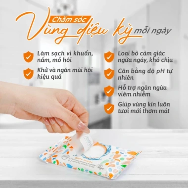 Khăn ướt Femfresh Daily 10 tờ - Vệ sinh phụ nữ, giảm giá 200k, quà tặng hấp dẫn