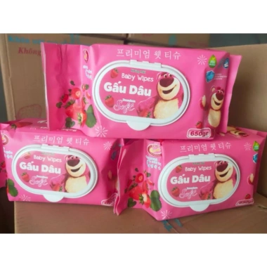 Khăn ướt Gấu Dâu siêu mềm mượt - Giá chỉ 16.500đ, giảm tới 21% cho bé yêu 2 Khăn ướt Gấu Dâu siêu mềm mượt - Giá chỉ 16.500đ, giảm tới 21% cho bé yêu 2