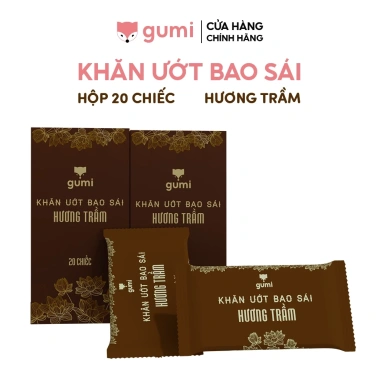 Khăn ướt Gumi 20 gói - Sái hương trầm, làm sạch vật phẩm thờ cúng, 22.000₫ 6