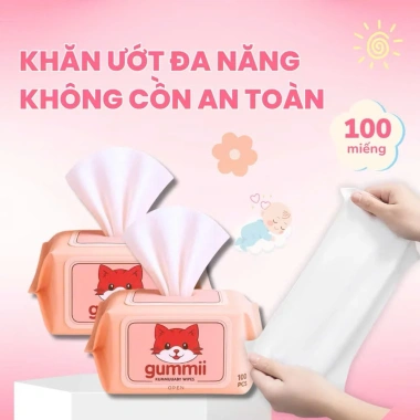 Khăn ướt GUMMI 10 gói đa năng không cồn cao cấp - An toàn, giá chỉ 59.000₫ 2 Khăn ướt GUMMI 10 gói đa năng không cồn cao cấp - An toàn, giá chỉ 59.000₫ 2