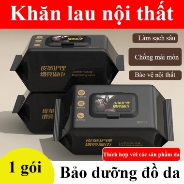 Khăn ướt ININ 42.000đ: Vệ sinh nội thất ô tô, xe, túi xách, giày dép nhanh gọn