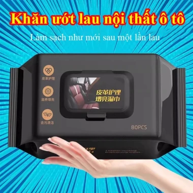 Khăn ướt ININ 42.000đ: Vệ sinh nội thất ô tô, xe, túi xách, giày dép nhanh gọn
