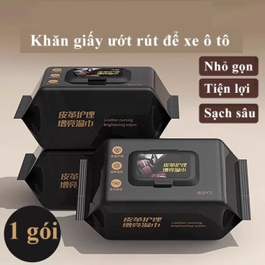 Khăn ướt ININ 42.000đ: Vệ sinh nội thất ô tô, xe, túi xách, giày dép nhanh gọn