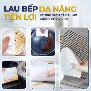 Khăn ướt lau bếp F5 Clean 80 tờ - Sạch mùi bếp, an toàn da tay, giá 150.000₫ 2 Khăn ướt lau bếp F5 Clean 80 tờ - Sạch mùi bếp, an toàn da tay, giá 150.000₫ 2