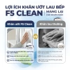 Khăn ướt lau bếp F5 Clean 80 tờ - Sạch mùi bếp, an toàn da tay, giá 150.000₫ 4