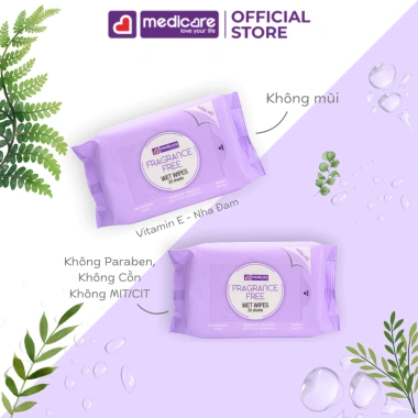 Khăn ướt MEDiCARE du lịch 20 tờ - Giá chỉ 12.000đ, tiện lợi, sạch sẽ, bảo vệ da