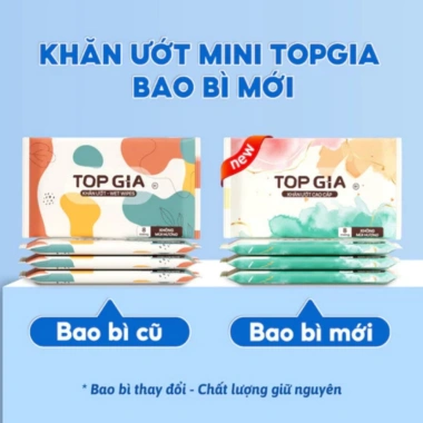 Khăn Ướt Mini 8 Tờ Không Mùi - Gói Nhỏ, Lau Tay, Miệng, An Toàn Du Lịch