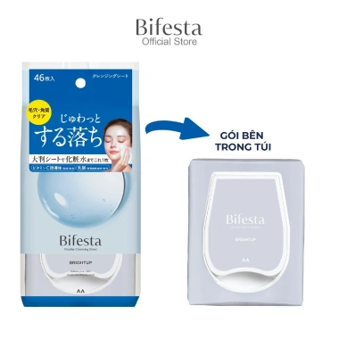 Khăn ướt tẩy trang BIFESTA Micellar Brightup 46 tờ – Sáng da, làm sạch sâu, chỉ 146.291₫ 4 Khăn ướt tẩy trang BIFESTA Micellar Brightup 46 tờ – Sáng da, làm sạch sâu, chỉ 146.291₫ 4