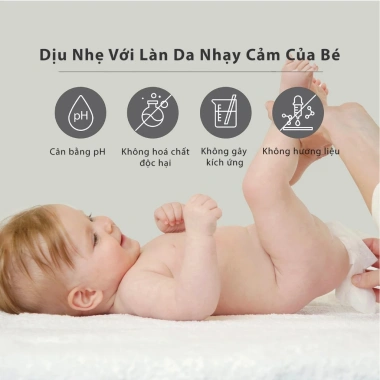 Khăn Ướt Tự Hủy Bebesup ICAN 42 Miếng - Mềm Mại, An Toàn, Giá 58.000₫ 5