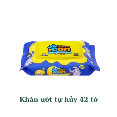Khăn Ướt Tự Hủy Bebesup ICAN 42 Miếng - Mềm Mại, An Toàn, Giá 58.000₫ 6