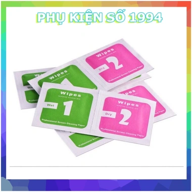 Khăn ướt và khô lau màn hình điện thoại, không để lại vệt, an toàn, giá chỉ 9.000đ 3