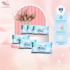 Khăn ướt YUNIKU hương lài 6 gói 90 tờ - Giá ưu đãi 139.000₫, giảm tới 22% 2