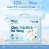 Khăn Vải Khô Đa Năng Molli 900g An Toàn, Mềm Mại Cho Da Bé Tặng Lì Xì, Giảm 20% 9