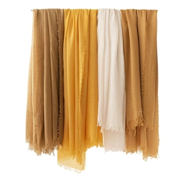 Khăn vải lanh Cotton mùa hè màu trơn – khăn choàng chống nắng, lụa gạc, giá ưu đãi 120.925 VNĐ