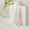 Khăn vải lanh Cotton mùa hè màu trơn – khăn choàng chống nắng, lụa gạc, giá ưu đãi 120.925 VNĐ 7