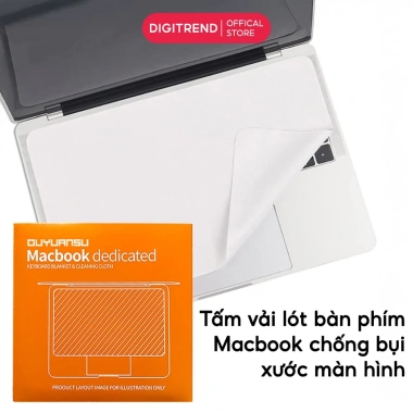 Khăn Vải Microfiber Lót Bàn Phím Macbook 13-16 Chống Bụi Trầy Xước 42.000 VND