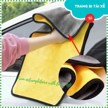 Khăn Vàng Lau Siêu Thấm 30x30-30x60 - Xe Máy, Ô Tô, Bếp, Kính, Đĩa - 15.900đ 3