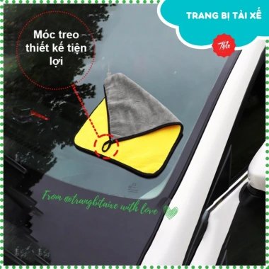 Khăn Vàng Lau Siêu Thấm 30x30-30x60 - Xe Máy, Ô Tô, Bếp, Kính, Đĩa - 15.900đ 8