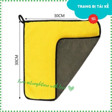 Khăn Vàng Lau Siêu Thấm 30x30-30x60 - Xe Máy, Ô Tô, Bếp, Kính, Đĩa - 15.900đ 10