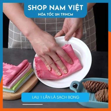 Khăn Vảy Cá Đa Năng Thấm – Lau Kính, Màn Hình, Bếp, Không Xù Lông, Giá 35.000đ 4