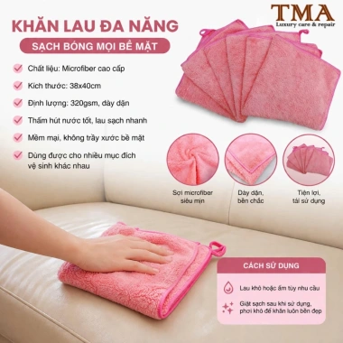 Khăn vệ sinh ghế sofa da, túi xách da mềm mịn Microfiber - Giá chỉ 24.000₫ 8
