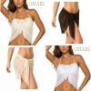 Khăn voan quấn bikini đa năng 3 màu Trắng Đen Kem Ohari Fashion siêu hot, giá chỉ 29.000₫