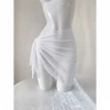 Khăn voan quấn bikini đa năng 3 màu Trắng Đen Kem Ohari Fashion siêu hot, giá chỉ 29.000₫ 7