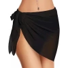 Khăn voan quấn bikini đa năng 3 màu Trắng Đen Kem Ohari Fashion siêu hot, giá chỉ 29.000₫ 10