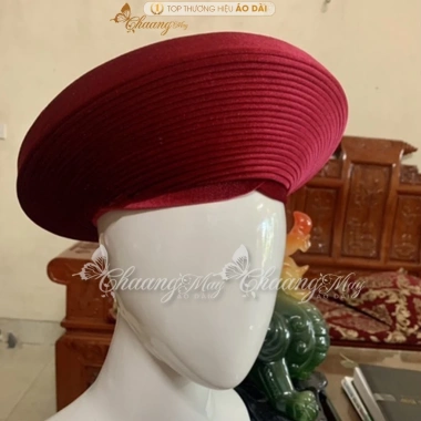 Khăn xếp đỏ 25 vòng CHAANG - Khăn mấn cô dâu nhẹ nhàng, đóng chắc chắn, dễ đội, giá ưu đãi 154.500 VND 8
