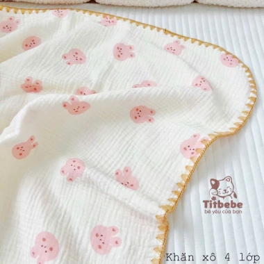Khăn Xô 4 Lớp TitBebe Dày Dặn, Mềm Mại, Thấm Hút, Thoáng Khí - Giá ưu đãi 337.5k