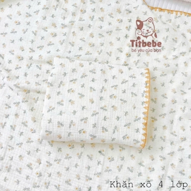 Khăn Xô 4 Lớp TitBebe Dày Dặn, Mềm Mại, Thấm Hút, Thoáng Khí - Giá ưu đãi 337.5k
