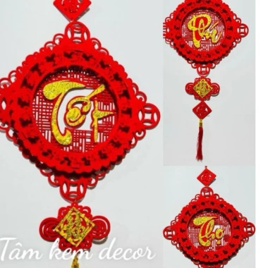 Khánh Liễn 3D Trang Trí Tết 35x75cm Siêu Đẹp - Giá Ưu Đãi 40.000 VND - TâmKemDecor