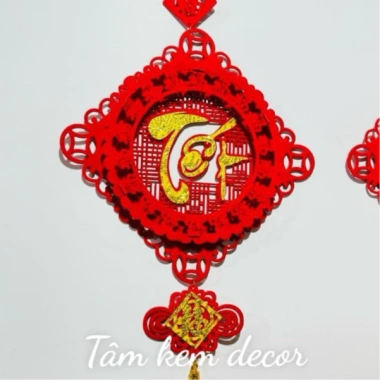 Khánh Liễn 3D Trang Trí Tết 35x75cm Siêu Đẹp - Giá Ưu Đãi 40.000 VND - TâmKemDecor