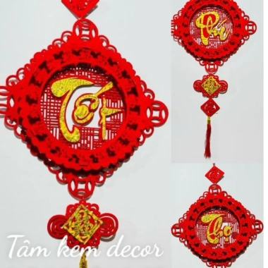 Khánh Liễn 3D Trang Trí Tết 35x75cm Siêu Đẹp - Giá Ưu Đãi 40.000 VND - TâmKemDecor