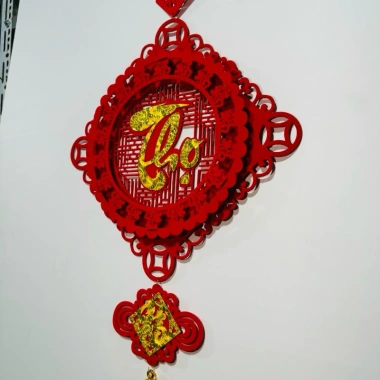 Khánh Liễn 3D Trang Trí Tết 35x75cm Siêu Đẹp - Giá Ưu Đãi 40.000 VND - TâmKemDecor