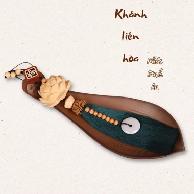 Khanh Liên Hoa Treo Xe Ô Tô - Liên Hoa Tượng Phật Chữ Phúc, Trang Trí Phong Thủy, KTX 6 7, Giá Ưu Đãi 248.000₫ 2