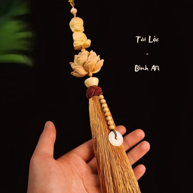 Khanh Liên Hoa Treo Xe Ô Tô - Liên Hoa Tượng Phật Chữ Phúc, Trang Trí Phong Thủy, KTX 6 7, Giá Ưu Đãi 248.000₫ 6