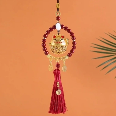 Khánh Mèo Thần Tài May Mắn - Tài Lộc, Bình An - Gương Chiếu Hậu Xe Hơi Mincar Luxury 10 Khánh Mèo Thần Tài May Mắn - Tài Lộc, Bình An - Gương Chiếu Hậu Xe Hơi Mincar Luxury 10