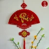 Khánh quạt nhung chữ Phúc Lộc Thọ treo Tết - Đồ decor Tết giá ưu đãi 18.000đ 5