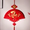 Khánh quạt nhung chữ Phúc Lộc Thọ treo Tết - Đồ decor Tết giá ưu đãi 18.000đ 9