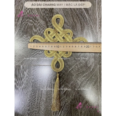 Khánh Ren Vàng Đồng May Trang Trí Áo Dài Cưới Đẹp 14-20cm Giá Ưu Đãi 87.780 VNĐ
